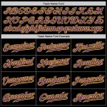 Maillot de baseball authentique à rayures noires, violettes et dorées Maillot de baseball authentique à rayures noires, violettes et dorées