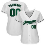 Maillot de baseball personnalisé Kelly Green-Noir Blanc Authentique Maillot de baseball personnalisé Kelly Green-Noir Blanc Authentique
