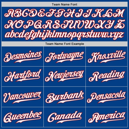 Maillot de baseball authentique blanc Fashion Split personnalisé Royal-Red Maillot de baseball authentique blanc Fashion Split personnalisé Royal-Red